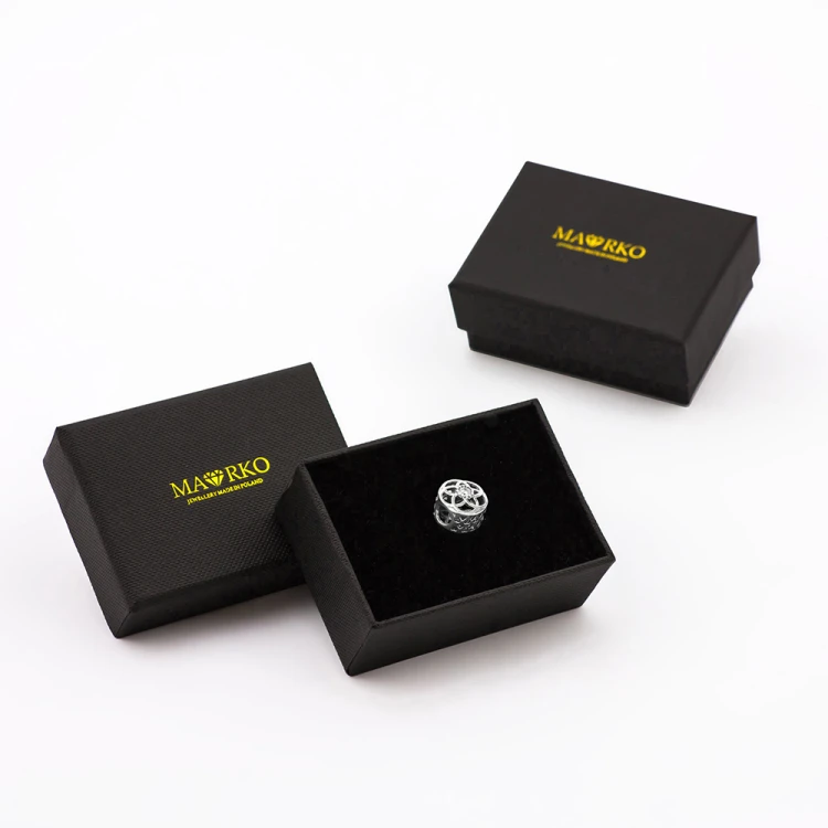 Srebrna zawieszka koralik kwiatek Charms z cyrkoniami serca Z440-925 MARKO