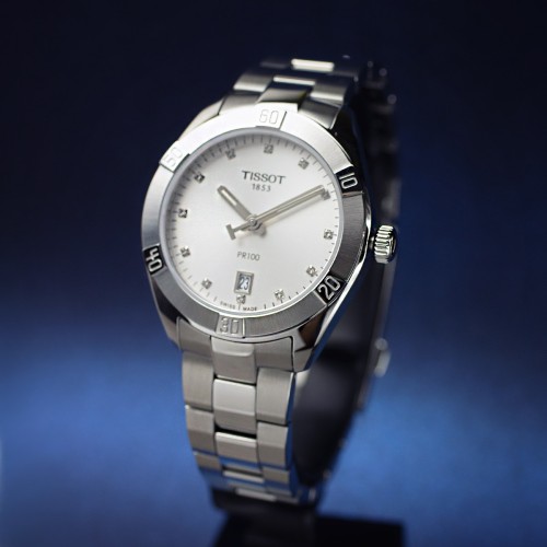 Zegarek Tissot PR 100 T1019101103600 damski stalowa bransoleta