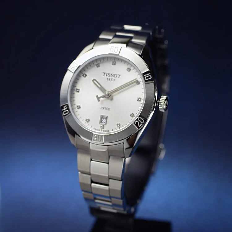 Zegarek Tissot PR 100 T1019101103600 damski stalowa bransoleta MARKO