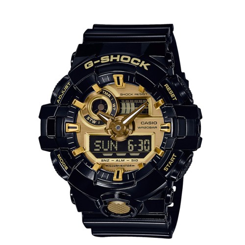 Zegarek Casio G-Shock GA-710GB-1AER pasek z tworzywa MARKO