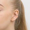 Kolczyk ze srebra nausznica nakładka na chrząstkę do nosa fake piercing cyrkonie K215-925-S MARKO