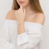 Złota bransoletka dziecięca prezent na Komunię Infano blaszka grawer BG026-333 marko