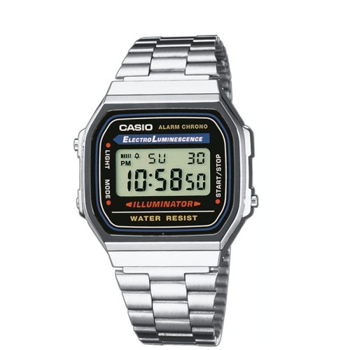 Srebrny zegarek męski Casio Collection A168WA-1YES stalowy