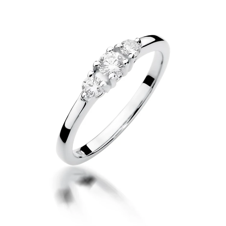 Pierścionek z brylantami 0,33ct W377-585-B0.33 MARKO
