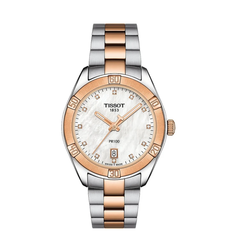Zegarek Tissot PR 100 T1019102211600 damski na bransolecie bikolor MARKO