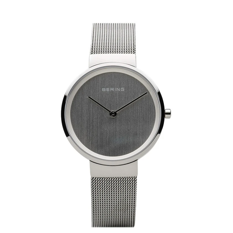 Zegarek damski Bering Classic 14531-000 srebrna bransoleta mesh MARKO