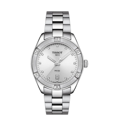 Zegarek Tissot PR 100 T1019101103600 damski stalowa bransoleta