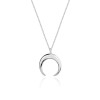 Srebrny minimalistyczny naszyjnik dwuróg półksiężyc Supreni N306-925-S MARKO