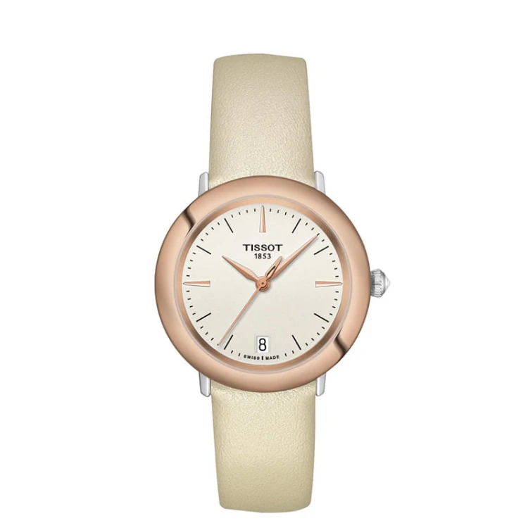 Tissot T9292104626100 Glendora 18K Gold zegarek damski