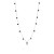 Srebrny naszyjnik choker czarne cyrkonie Kleur N040-925-CZS MARKO