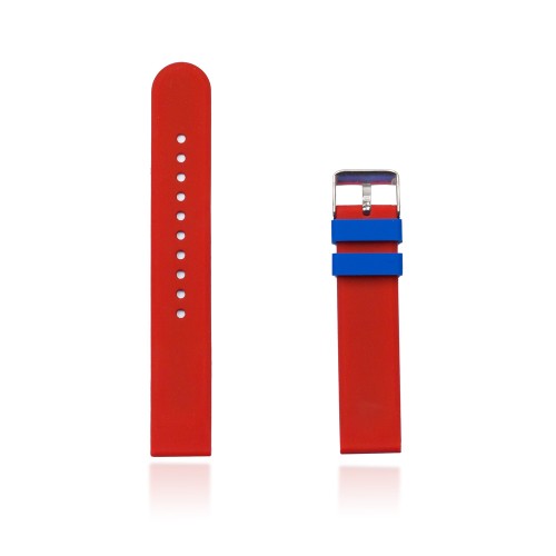 Pasek Tekla 20mm CK3 niebieski silikon z czerwonym akcentem CK3-20MM MARKO