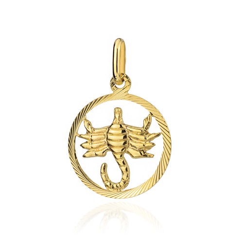 Złoty wisiorek zawieszka znak zodiaku Skorpion złoto 585