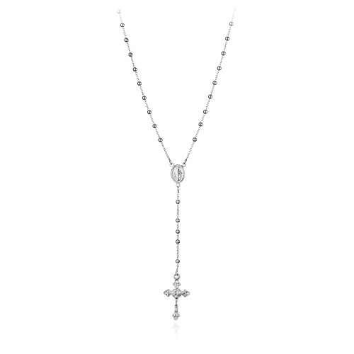 Srebrny Różaniec Chrzest Komunia próba 925