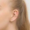 Pozłacany kolczyk fake piercing podwójny nakładka nausznica na chrząstkę K241-925-Z MARKO