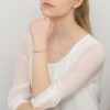 Pozłacana sztywna bransoletka bangle nieskończoność Virino B136-925-Z.jpg