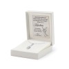Medalik Madonna z łańcuszkiem z białego złota 585 prezent na chrzest komunia DK056-B585-L006-45 MARKO