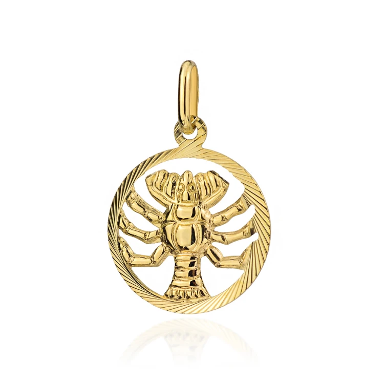 Złoty wisiorek zawieszka znak zodiaku Rak złoto 585 Z371-585-RAK MARKO