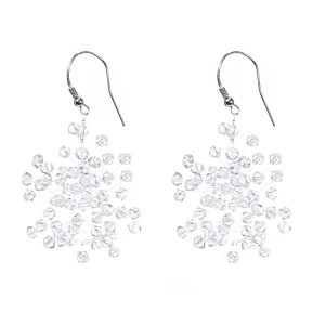 Oryginalne kolczyki ślubne kryształki Swarovski