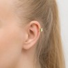 Kolczyk pozłacany nausznica nakładka na chrząstkę fake piercing helix K267-925-Z MARKO