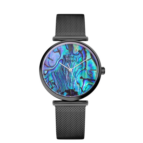 Zegarek Pierre Ricaud P22096.B11AQ damski czarna bransoleta mesh