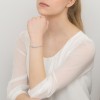 Srebrna sztywna bransoletka bangle nieskończoność Virino B136-925-S marko