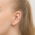 Srebrny kolczyk fake piercing podwójny nakładka nausznica na chrząstkę K241-925-S MARKO