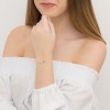 Złota bransoletka dziecięca z sercem prezent na Komunię Infano blaszka grawer BG025-333 marko
