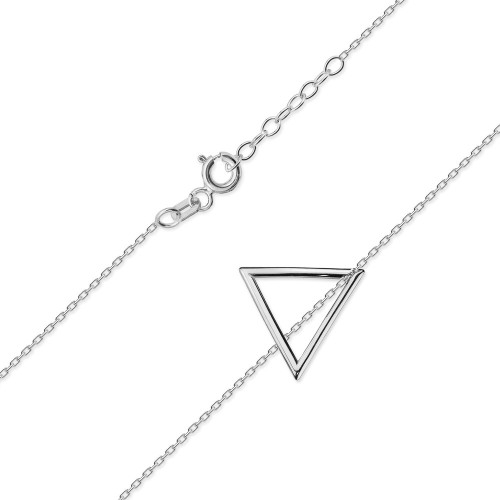 Srebrny minimalistyczny naszyjnik geometryczny trójkąt Supreni  N302-925-S MARKO