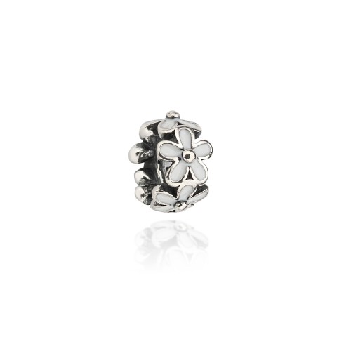 Srebrna zawieszka Charms przekładka stoper separator kwiatki Z115-925 marko