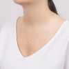 Pozłacany minimalistyczny naszyjnik geometryczny trójkąt Supreni N302-925-Z MARKO