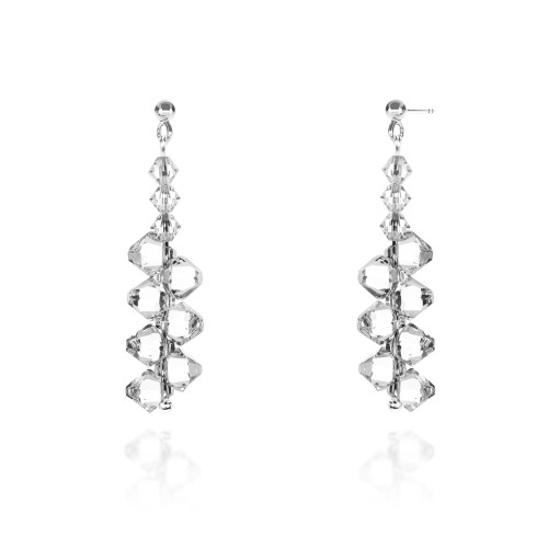 Kolczyki z kryształami SWAROVSKI srebro 925 KR7376 MARKO