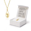Złoty komplet łańcuszek medalik Madonna prezent na chrzest komunia DK056-333-L029-45 MARKO