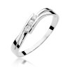 Pierścionek z białego złota z brylantami 0,12ct Obietnice W159 próba 585 MARKO