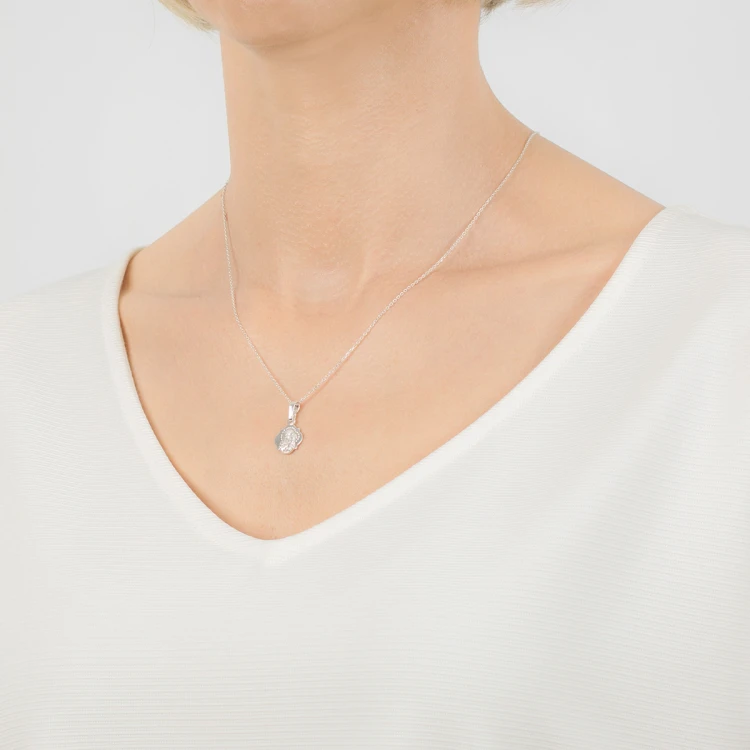 Srebrny medalik dwustronny D184-925 MARKO