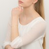 Złota bransoletka wisiorek koniczynka w kole na łańcuszku Fancy BK362-333-Z226 marko