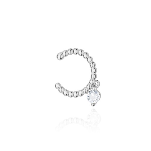 Kolczyk ze srebra nausznica nakładka na chrząstkę fake piercing zawieszka K239-925-S MARKO
