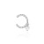 Kolczyk ze srebra nausznica nakładka na chrząstkę fake piercing zawieszka K239-925-S MARKO