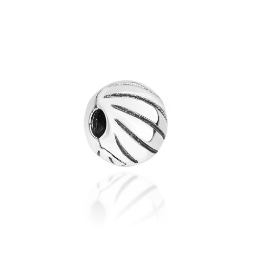 Srebrna zawieszka koralik Charms klips z zapięciem zdobiony Z056-925 MARKO