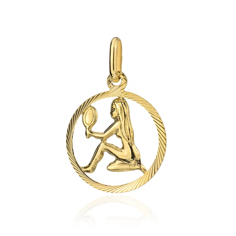 Złoty wisiorek zawieszka znak zodiaku Panna złoto 585 Z371-585-PANNA MARKO