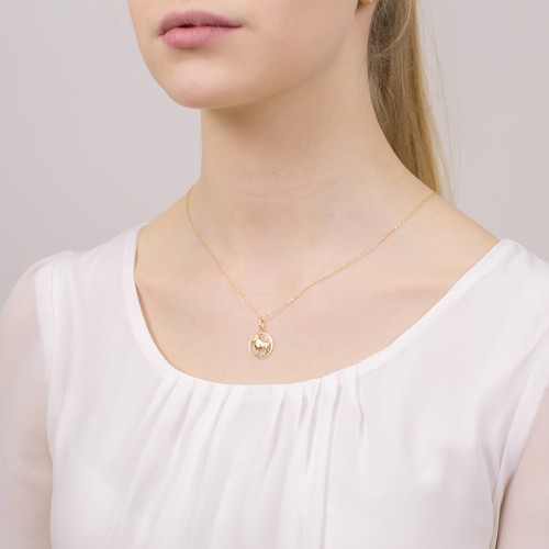 Złoty wisiorek zawieszka znak zodiaku Byk złoto 585