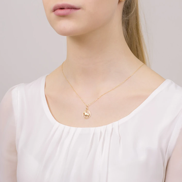 Złoty wisiorek zawieszka znak zodiaku Byk złoto 585 Z371-585-BYK MARKO