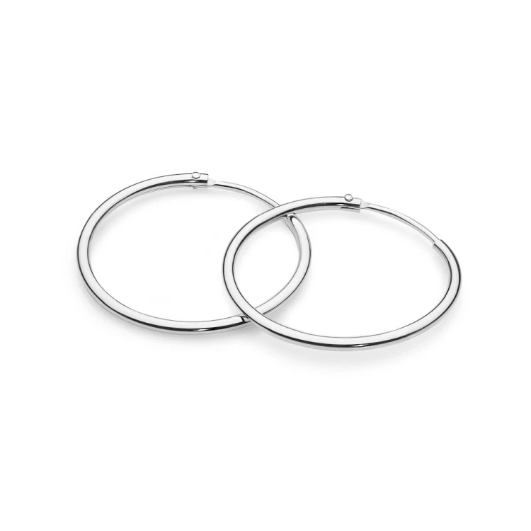 Srebrne kolczyki kółka kreolki 2,5cm Jeso basic  K067-925-S marko