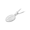 Srebrny komplet Cudowny Medalik na łańcuszku rolo DK309-925-L093-45 marko