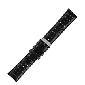 Pasek Morellato skórzany czarny 18mm Rugby męski