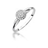 Pierścionek z białego złota 585 z brylantami 0,12ct W421-B585-B0.12 MARKO
