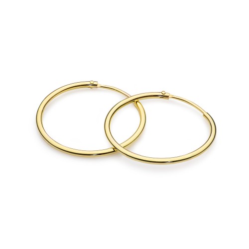 Złote kolczyki koła średnica 2,5cm Jeso kreolki złoto 333 K067-333_2 MARKO 