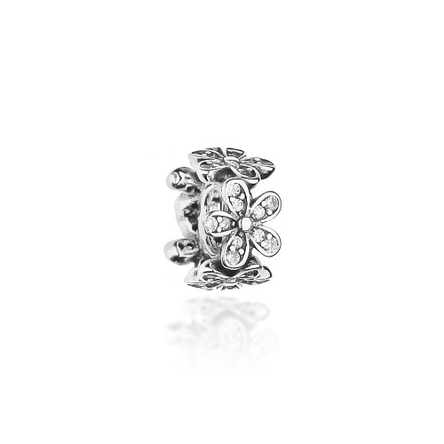 Srebrna zawieszka Charms kwiatki z cyrkoniami Z416-925 MARKO