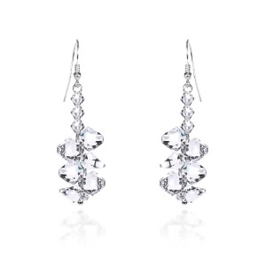 Kolczyki z kryształami Swarovski srebro 925