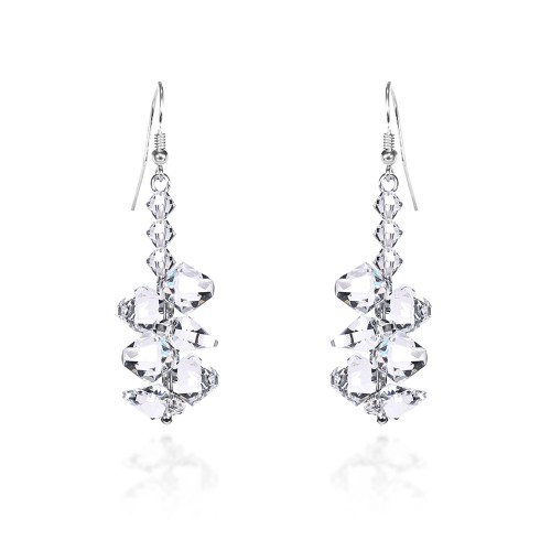 Kolczyki z kryształami Swarovski srebro 925 KR376 MARKO