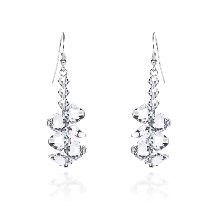Kolczyki z kryształami Swarovski srebro 925 KR376 MARKO